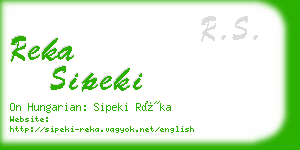 reka sipeki business card